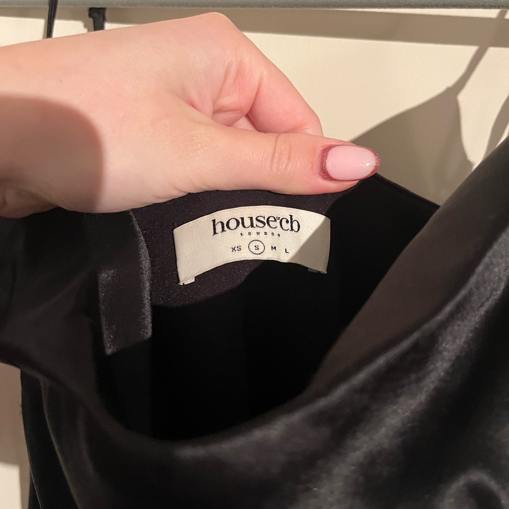 House Of CB Reva Satin Gathered Corset dress